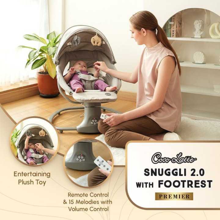 Cocolatte Swing Snuggli Patio Bouncer Elektrik Ayunan Bayi Otomatis