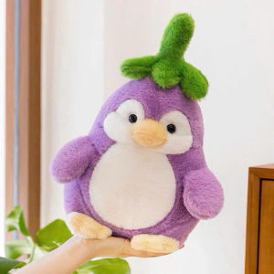 Gấu Bông Chim Cánh Cụt Cà Tím Siêu Cute – Thú Nhồi Bông Mềm Mịn Gối Ôm Mini Dễ Thương Quà Tặng Decor Phòng