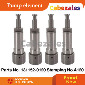 4Pcs Pump Element 131152-0120 Fuel Injection Plunger and Barrel Injection Assembly A120 Fit for Isuzu ELF NPR 4BC2 Engine 5156310210