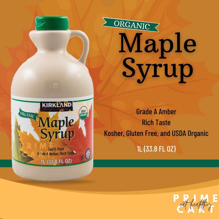 Kirkland Signature Organic Pure Maple Syrup, 1 Liter Lazada PH