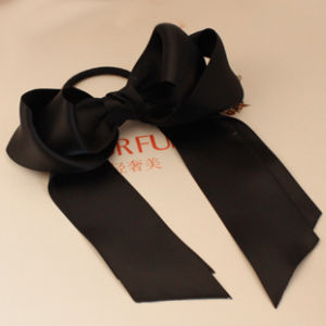 🔥Orfila Ponytail Scrunchies Hair Ties Sweet Double layer Ribbon Rubber Band Bowknot Hair Rope COD
