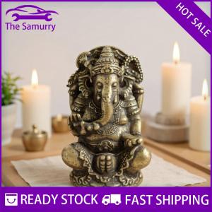 Samurry ✨Hot Sale✨ 1 3pcs Châu Á Ấn Độ Thái Lan voi Thiên Chúa hình điêu khắc mini cổ điển đồng thau Ganesha tượng nhà văn phòng bàn trang trí trang trí quà tặng