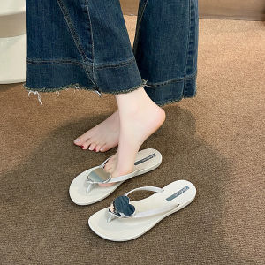 Free Shipping Summer New Style Heart-Shaped Flip-Flops For Women Fashionable Non-Slip Versatile Casual Beach Sandals