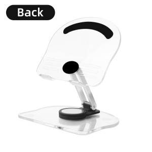 Acrylic Ipad rotatable stand Foldable tablet stand Tablet clear adjustable stand compatible with different plank stand firm