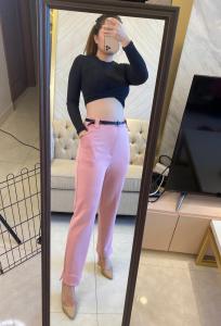 (VM) - Scuba Pants NO BELT / Celana Highwaist Pencil Fashion Kantoran 543 Jessiecollection