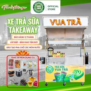 XE INOX TRÀ SỮA ĐÀI LOAN VUA TRÀ [LOẠI LỚN CÓ CÁNH XÒE] - [Tặng Kèm 48 Món Dụng Cụ Bảo Hành 12 Tháng] - Đào Tạo Pha Chế & Vận Hành Kinh Doanh Lắp Đặt Bàn Giao Tận Nơi Hỗ Trợ Khai Trương