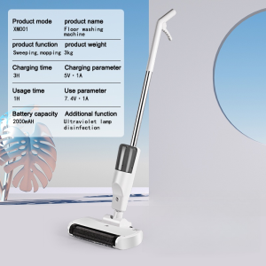 New 2024 Cordless Wet And Dry Mop Vacuum Cleaner Smart Dual-sided Edge  Floor Washer Vacuum Mop with UV Sterilization