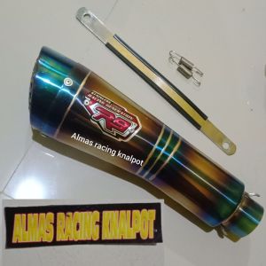 Knalpot Racing Slencer R9 H2 Blue slenser knalpot r9 h2 sarang