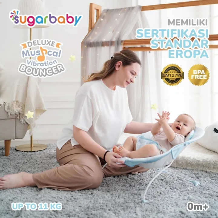 READY%20BANDUNG%20SUGAR%20BABY%20SUGARBABY%20Sugar%20Baby%20New%20Deluxe%20Musical%20Vibration%20Bouncer/Ayunan%20Bayi/Bouncer%20Bayi%20RECLINE%20-%20Image%203