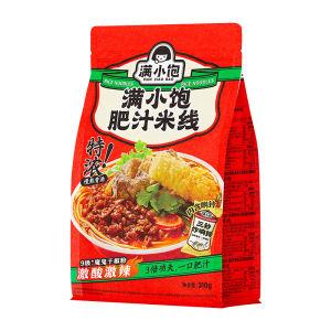 满小饱肥汁米线特浓炸酱骨汤 310g 肥汁拉面香辣港式酸辣汤米粉 Man Xiao Bao Instant Soup Packet Mee Noodles
