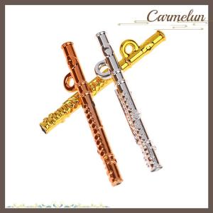 [Carmelun] 1Pcs Dollhouse Simulation Miniature Musical Instrument Flute Model Toy Decor