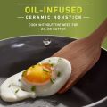 Calphalon Classic Oil-Infused Ceramic PTFE and PFOA Free Cookware, 11 Piece Frying Fry Pan Saucepan Cooking Pots and Pans Cookware Set, Dark Gray. WORKS ON INDUCTION HOB COOKER. 