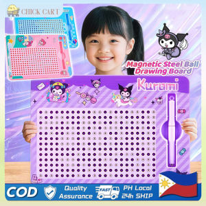 Kuromi Magnetic Drawing Board with Smooth Steel Ball DIY Creative Graffiti & Art Fun Sanrio Toy Gift