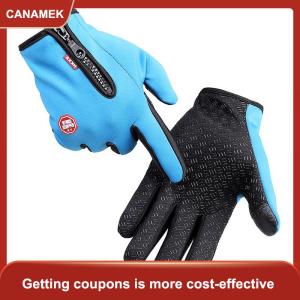 【CANAMEK】 Người Đàn Ông Phụ Nữ Mùa Đông Ấm Windproof Không Thấm Nước Nhiệt Màn Hình Cảm Ứng Găng Tay Găng Tay Găng Tay