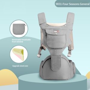 HamshMoc 0-36 Months 2 In 1 Baby Carrier Backpack Ergonomic Comfortable Baby Sling Carrier Safety Detachable for Infant Toddler Outdoor Travel Sleeping