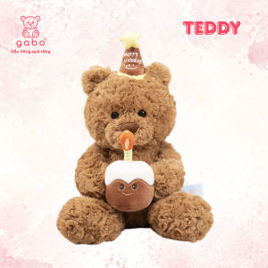 gấᴜ Bông Teddy Ôm Bánh Sinh Nhật gấᴜ Bông Tặng Sinh Nhật Món Quà Dễ Thương Cho Bé K3T4