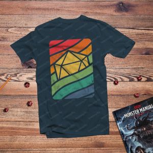 [Local Stock] VCC Dungeons and Dragons Dice D20 Graphic Printed T Shirt Gift for Board Game Lovers T-shirt RPG Role-playing Game Player Clothing