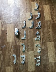 Pát nhôm cnc heo kiểu 2 pít Brembo Nisin Frando lên đĩa trước 190 220 245 260 290 295 300mm zin cho tất cả các dòng xe đến từ shop Vina63T uy tín chất lượng trên lazanda