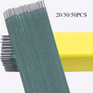 20/30/50Pcs High Strength Durable Carbon Steel Green Skin Welding Rod AC/DC Dual-purpose Welding Stick Stable Low Melting Point Welding Accessories
