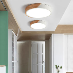 Nordic-Style Dimmable LED Ceiling Light with Remote Control Available in 20W 30W and 40W Options - Features Tri-Color and Electrodeless Dimming Technology Ultra-Thin Design Suitable for Living Rooms Bedrooms Dining Tables and as a General Ceiling L