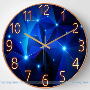 Đồng Hồ Tròn Treo Tường Decor Đồng Hồ Tráng Gương 5D Cao Cấp