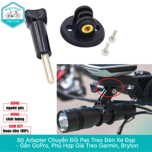 Bộ Adapter Chuyển Đổi Gắn Pas Treo Đèn Xe Đạp – Gắn GoPro