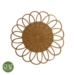 Lót mây tròn decor bàn ăn nhà hàng khách sạn đa dạng mẫu (KBT003MTLM)