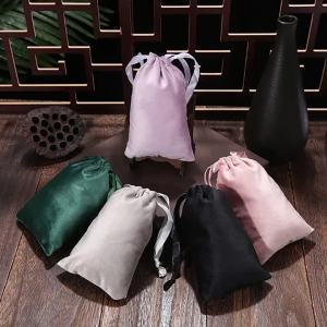 StoBag 50pcs Velvet Flannel Bags Small Jewelry Gift Drawstring Storage Packaging Dustproof Portable Pocket Organizer Pouches2026
