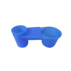 10Pcs White/Blue Bird Drinker Automatic Feeder Drinking Bowl for Birds Pigeons Parrots