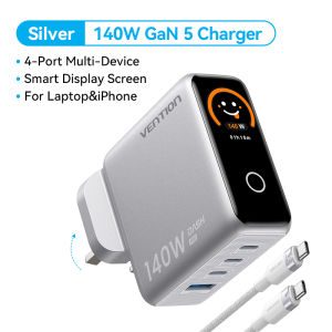 Vention 140W GaN Fast Charger Type C USB Phone Charger 4 Port socket Fast Charging PD for Laptop MacBook iPhone 15 16 17 Pro Max SAMSUNG S26 nano oppo xiaomi 17 wall chargers