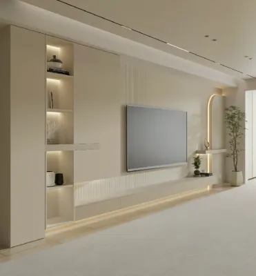 【SG Local Contractor】【Custom Furniture】Customized TV Wall/ TV Console / Carpentry works/ Living Room Design/ Whole house Renovation