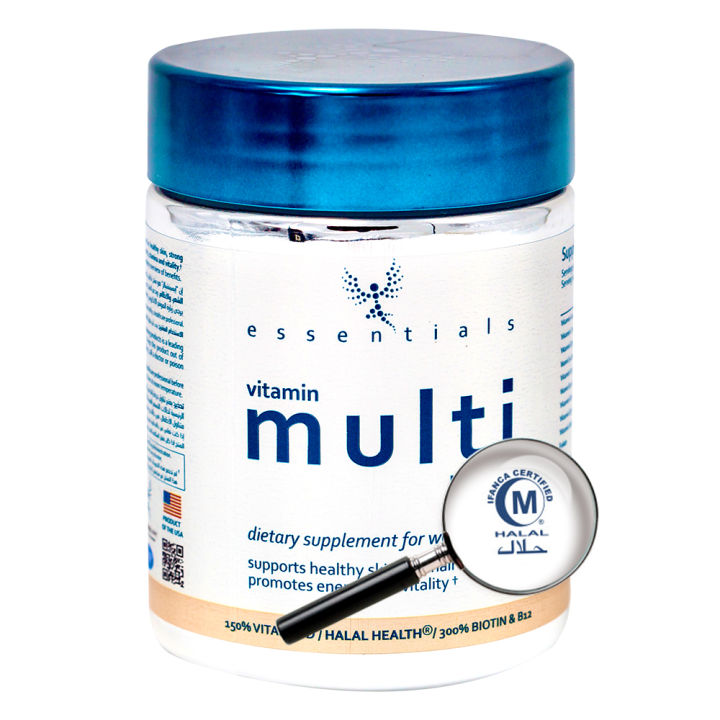 Blue Angel Farm | Halal Certified | Women's Multi Vitamin & Mineral | High  in Vitamin D, B12, Biotin | +Glutathione +Probiotics +CoQ10 | Daily  multivitamin tablet (60 tabs) | Lazada Singapore