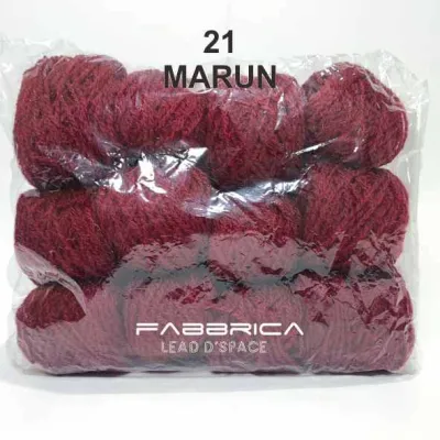 Benang Wool 80gr Jual 1 Lusin Isi 12 Gulung 6 Varian Warna Bahan Vonel Untuk Merajut dan Sulam
