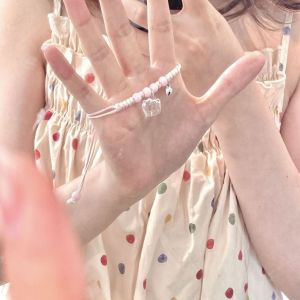 Vòng tay nhân vật hoạt hình dễ thương cho các cặp vợ chồng có dây thừng bện thủ công