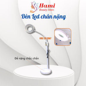 Đèn led đế nặng 120 bóng siêu sáng | Đèn led chân nặng cho spa phun săm nối mi | Đèn led nối mi