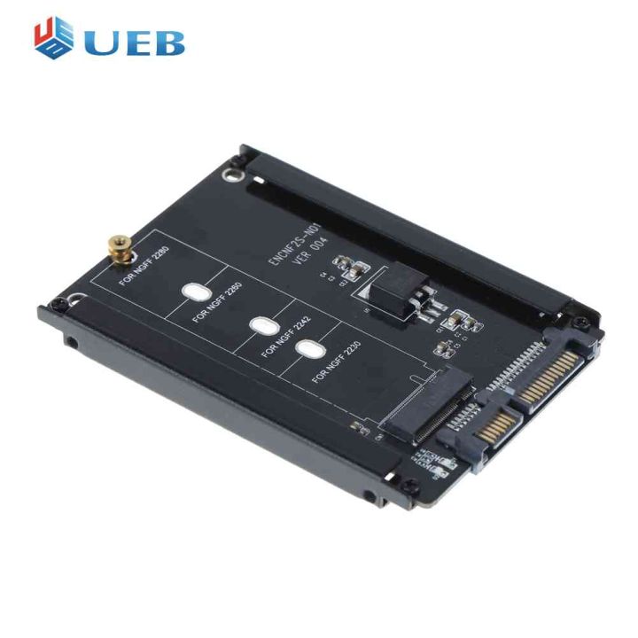 NFHK Adapter Von 2x M.2 NGFF (SATA) SSD Auf 2.5" SATA, B+M Key, Mit Metallgehäuse – Einfach Erweitern
