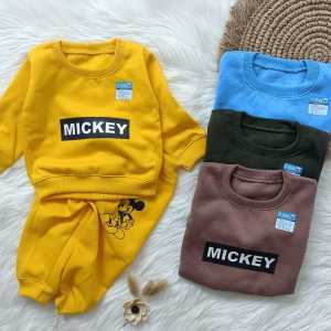 Setelan sweater mickey 3-12 bulan