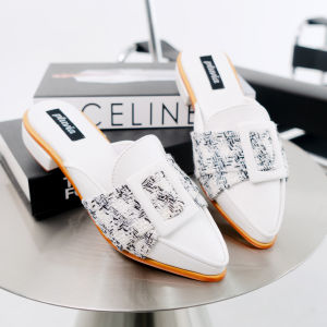 Pluvia Kanza Mules Wanita Sandal Heels Hak 3 Cm