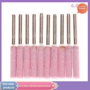 Graceful 10Pcs Chainsaw Sharpener Grinding Stone File 4 4.8 5.5 6mm Chains Saw Sharpening Set For Polishing Metals Chainsaw Sharpener Stones
