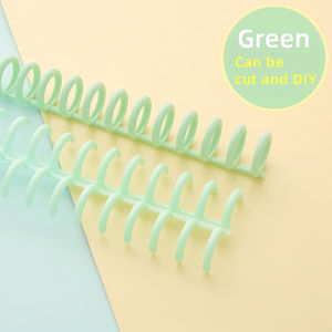 30 Holes Loose Leaf Plastic Ring Binder Notebook Refillable Spring Spiral Rings for A4 A5 B5 Paper