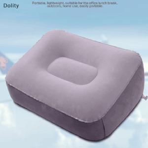 🎄【Special price】Dolity Soft Footrest Pillow PVC Inflatable Foot Rest Pillow Cushion Air Travel Office