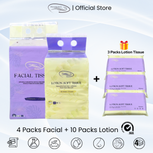 Eco-Friendly 4-Ply Premium Facial/Lotion Tissue Multipack  - 4 layer