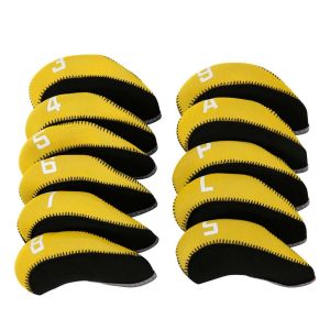 GUDAN 4-9PSAL Iron pole cover Protector Case Iron Wedge Protector Golf Putter Accessories Golf Training Equipment With Number Design Spider Head Cover Golf Iron Headcover Golf Club Cover Golf Headcovers