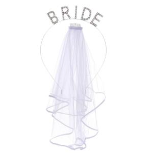 มงกุฎประดับสำหรับปาร์ตี้สละโสดมงกุฎประดับตกแต่งของขวัญผู้ที่จะเป็นเจ้าสาวผู้ที่จะเป็นเจ้าสาวมงกุฎเจ้าสาวในเวลากลางคืนไก่จัดงานแต่งงาน