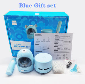 Tenwin Electric Stationery Set/Pencil Sharpener+Eraser+Mini Vacuum/Gift Set Students/fireheartwarrior