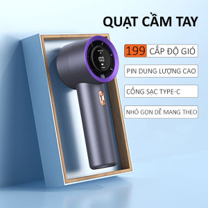 Quạt Tay Mini T11 Sang Trọng Pin 3000mAh Sạc Nhanh Type-C Thiết Kế Đơn Giản Dễ Mang Theo