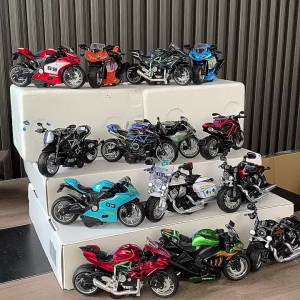 Kawasaki Motorcycle Model h2r Alloy Simulation Birthday Gifts for Boys Locomotive Decoration Sports Car Collection Car