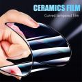 3-In-1 Ceramic Full Tempered Glass + Camera Lens Back Sticker for Samsung Galaxy A55 A35 A05s A15 A25 A16 A06 A04 A04s A04e A14 A24 A34 A54 5G A03s A13 A23 A33 A53 A73 A72 A52 A52s A32 A02s A12 A20s A30s A50 A70 A11 A31 A51 A71 A21s Carbon Fiber Film. 