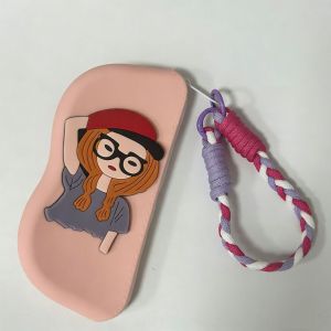 Keranixy Portable Eyewear Pouch Silicone Sunglasses Bag Anti-Dust Scratchproof Travel Storage Case Hanging Clutch Purse