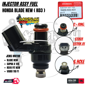 Injector injektor fuelpump blade f1 ko3 / beat pop / supra x 125 heim in / revo f1 injeksi